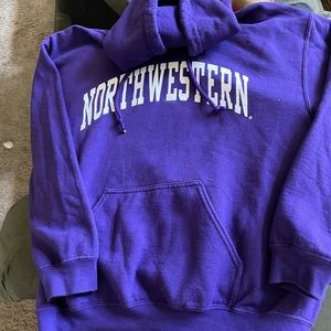 Purple northwestern university sweatshirt
